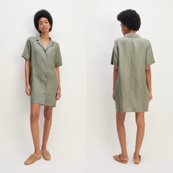 Everlane Dresses & Skirts - Everlane The Shirtdress in Linen Sage Green